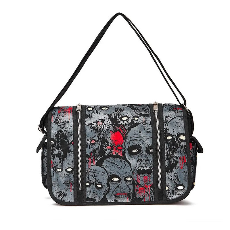 Sac à Main Gothique Amusant Design Montres d'Horreur couleur noir