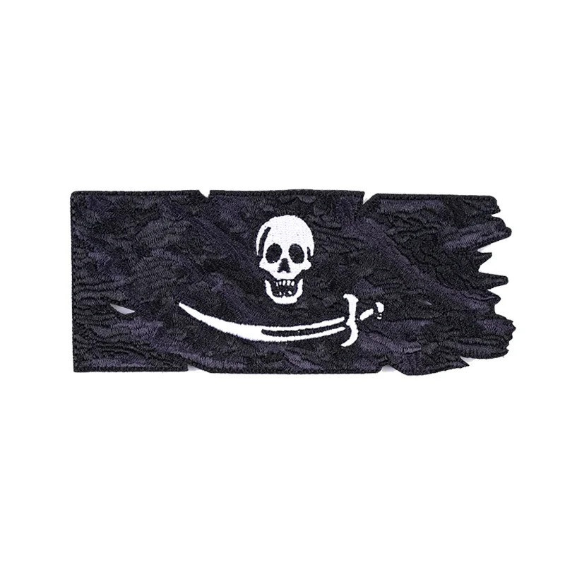 Patch Badge Pirates Crâne et Sabre - 11.8 cm x 4.8 cm