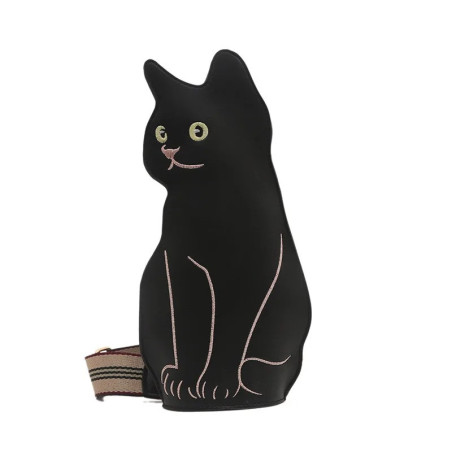 Sac à Main Gothique Design Chat Noir - 2 couleurs au choix !