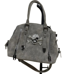 Sac à Main Tête de Mort Pirates Crâne Strass - 2 couleurs au choix !