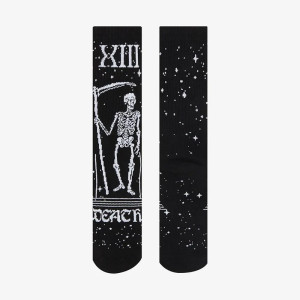 Chaussettes Tête de Mort Gothique Faucheuse Death 13