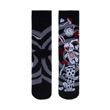 Chaussettes Tête de Mort Crâne Monde Gothique Cartoon