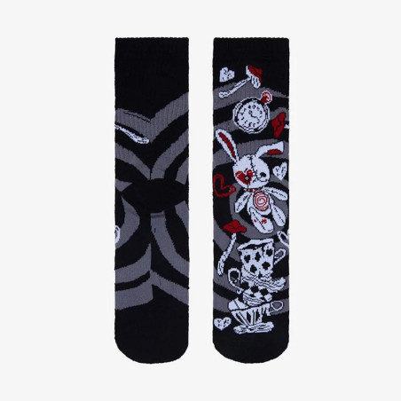 Chaussettes Tête de Mort Crâne Monde Gothique Cartoon