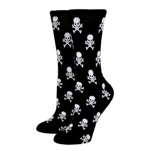 Chaussettes Tête de Mort Crâne Pirates - Disponibles en 2 Couleurs