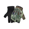 Gants Tête de Mort demi-doigts Moto Cyclisme Design Main Squelette Camo Militaire