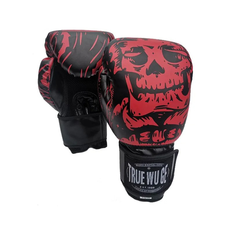 Gants de boxe Tête de Mort  - rouge