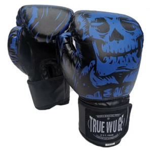 Gants de boxe Tête de Mort  - 3 couleurs au choix bleu