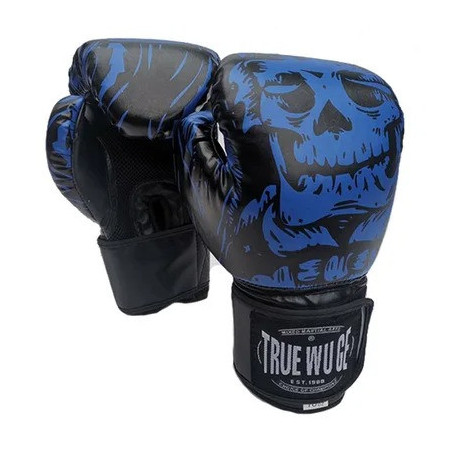 Gants de boxe Tête de Mort  - 3 couleurs au choix bleu