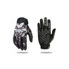 Paire de Gants Tête de Mort de Moto Design Joker Hurlant "Sensitive Touch"