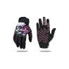 Paire de Gants Tête de Mort de Moto Design Main Squelette et Rose "Sensitive Touch"