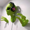 Décoration Tête de Mort Tête et Mains d'Alien - idéal pour casue Audio ou autres.