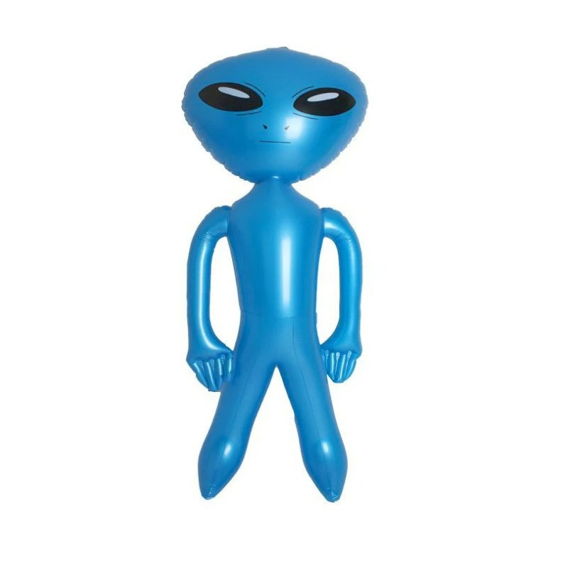 Décoration Extraterrestre Alian Gonfable bleu