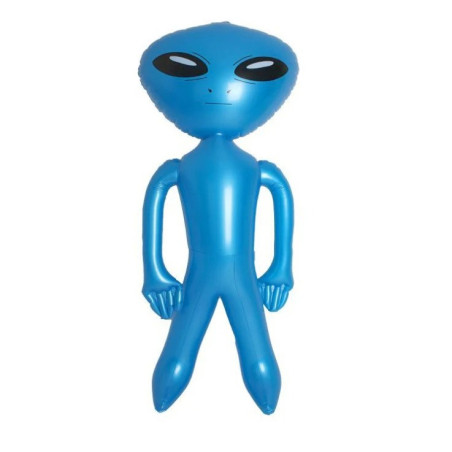 Décoration Extraterrestre Alian Gonfable bleu