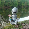 détails complets de la Figurine Alien et Nain de Jardiin "Namasté MotherFuckers"