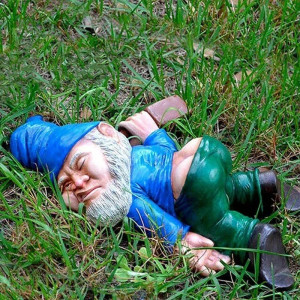 Figurine Nain de Jardin Bourré - couleur bleu