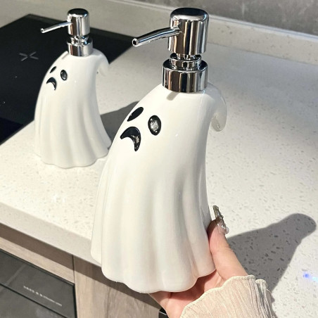 Bouteille de distributeur De Savon en Céramique à motifs Petits Fantômess