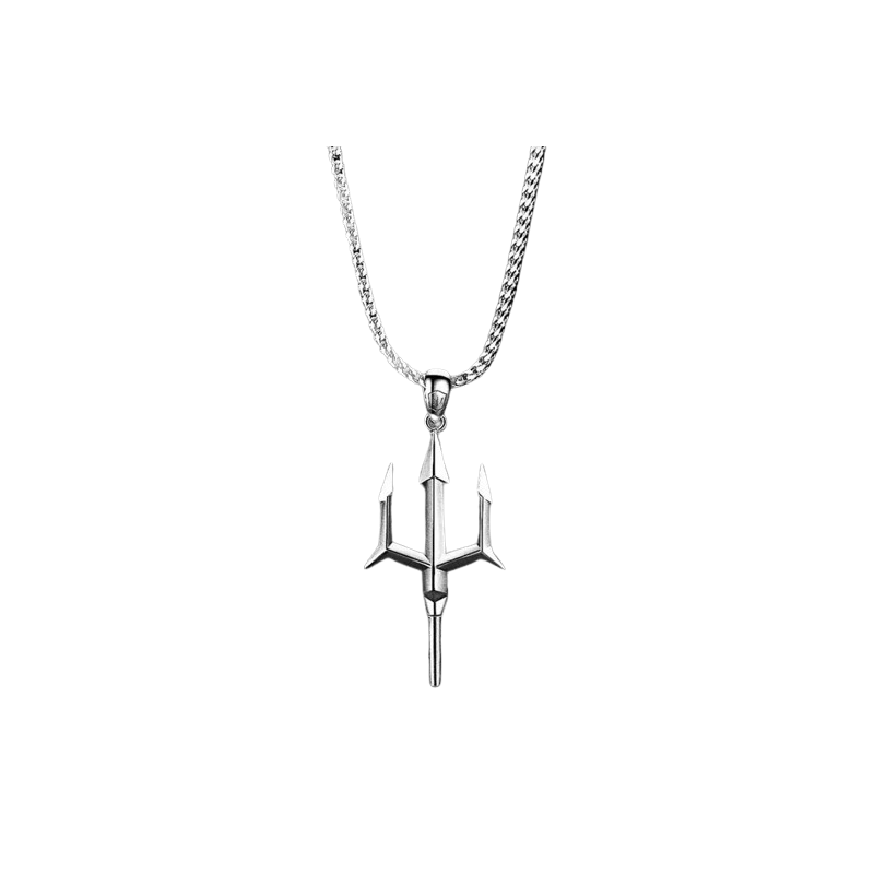 Pendentif Trident de Guerrier en Argent