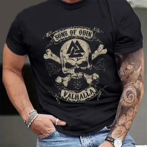 T-shirt Viking Sons Of Odin Valhalia modèle 1