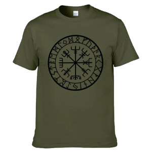 T-shirt Viking à motif Rune Viking modèle 3