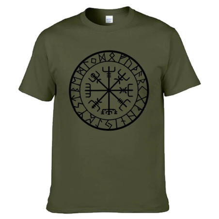 T-shirt Viking à motif Rune Viking modèle 3