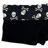 Short Sexy Tête de Mort Skull Pirates pour femme côté gauche