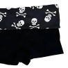 détails du Short Sexy Tête de Mort Skull Pirates pour femme