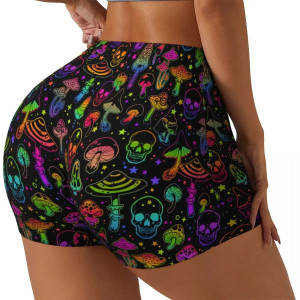 Short d'Entraînement Sport Crânes Skull pour femme