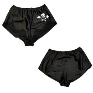 Short Culotte Tête de Mort Skull Pirates et étoiles