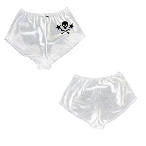 Short Culotte Tête de Mort Skull Pirates et étoiless