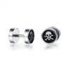 Boucles d'Oreilles Tête de Mort Pirate Homme ou Femme