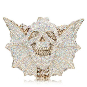 Sac à Main Gothique Crâne et Chauve-Souris - Luxe et Style Unique
