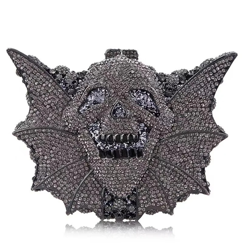 Sac à Main Gothique Crâne et Chauve-Souris - Luxe et Style Unique