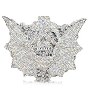 Sac à Main Gothique Crâne et Chauve-Souris - Luxe et Style Unique