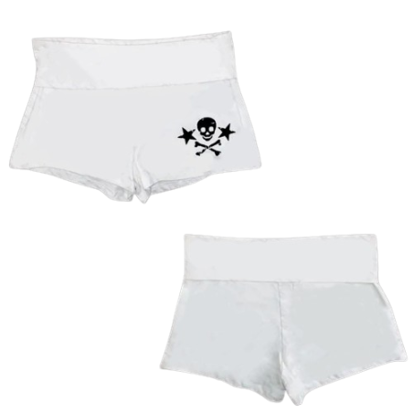 Short Gothique Skull Pirates - Disponible en Plusieurs Couleurs