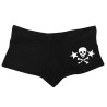 Short Sexy Tête de Mort Skull Pirates et étoiles couleur noir