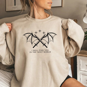 Sweatshirt Gothique Chic Chauve-Souris Rose à Manches Longues couleur beige