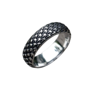 Bague Viking Écailles Nocturnes