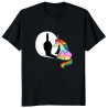 T-shirt Licorne Doigt d'Honneur "Fuck You" couleur noir