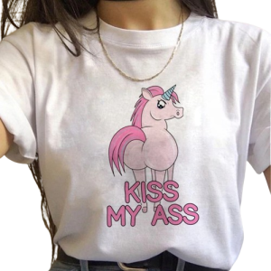 T-shirt Licorne "Kiss My Ass"