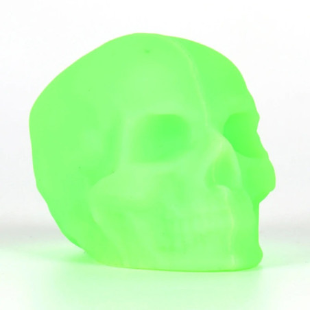 Bouchon de bouteille de vin réutilisable Tête de Mort couleur vert