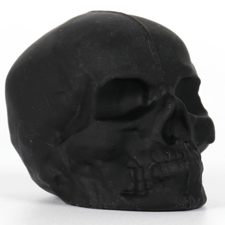 Bouchon de bouteille de vin réutilisable Tête de Mort couleur noir