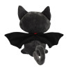 vue arriere de la Peluche Petit Chat Noir Chauve-Souris dos