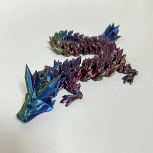 vue de la Figurine Dragon Céleste Animé Imprression 3D Multicolore