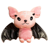 Peluche Chauve-Souris Démon Gothique Mignone Couleur Rose