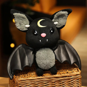 Peluche Chauve-Souris Gothique Noir - Adorable et Mystérieuse