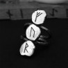 Détails de la Bague Viking amulette Rune rétro en acier inoxydable