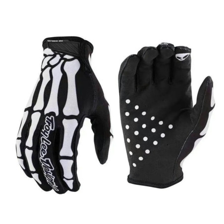 Magnifique Gants cyclisme VTT vélo moto  haut de gamme motif main squelette couleur noir