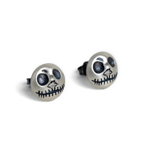 Côté Boucles d'Oreille de créateur Tête de Mort Crâne Nightmare