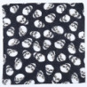 Bandana tête de mort 100% polyester Crâne Biker ailes de feu 54 cm x 54 cm