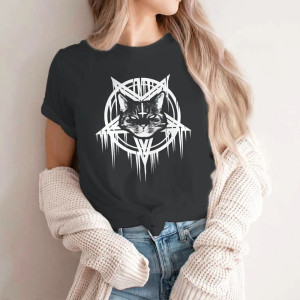 T-shirt Mystique Chat Gothique